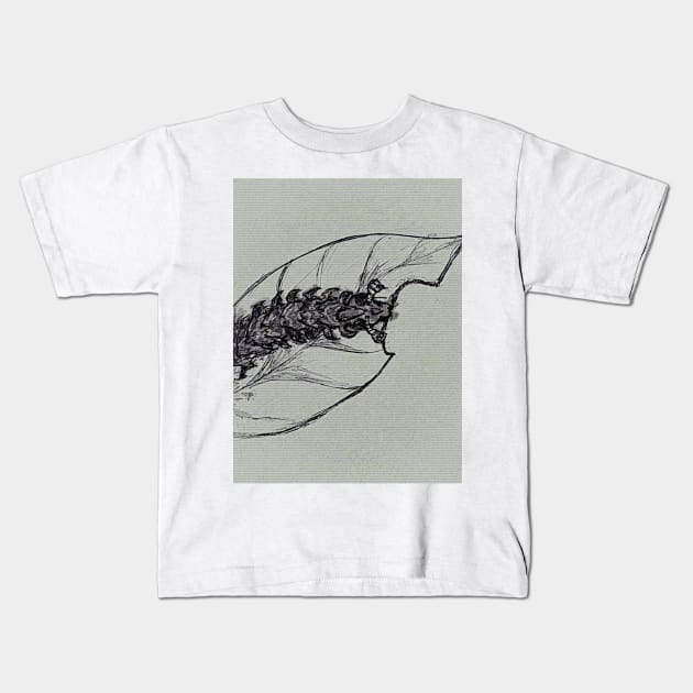 Leaf Eater Kids T-Shirt by TriForceDesign